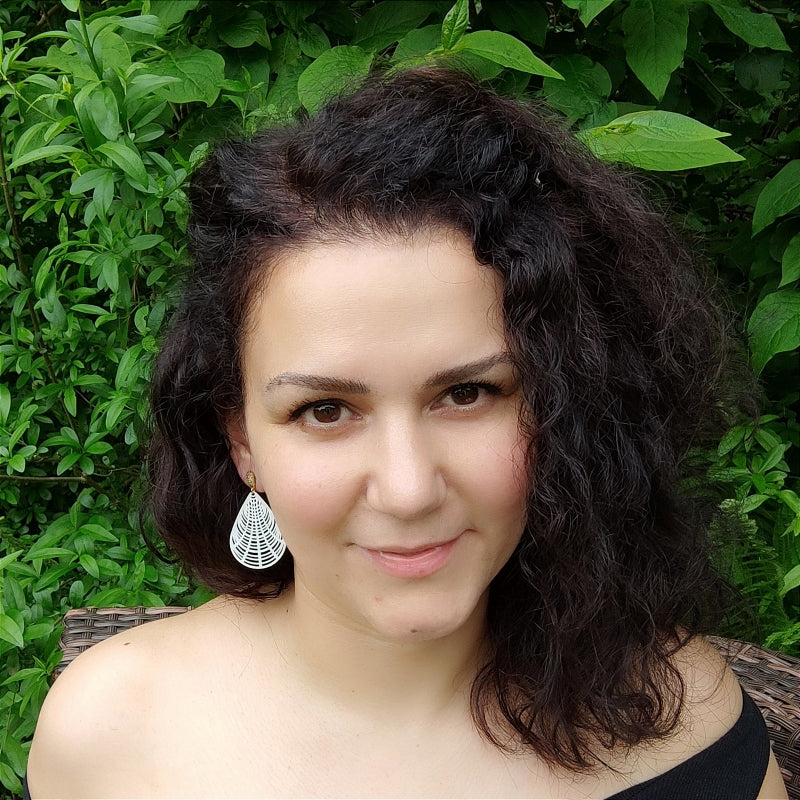 Ohrring Hanna weiß