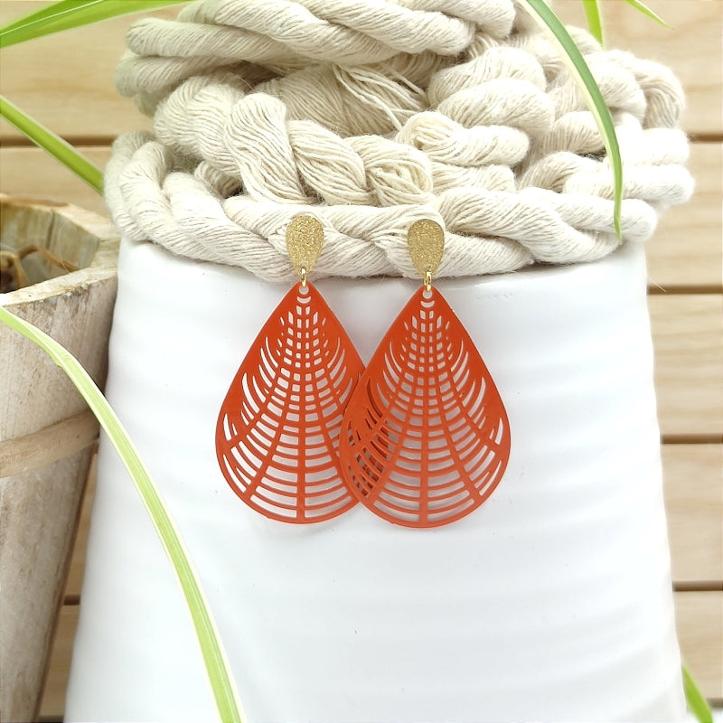 Ohrring Hanna orange