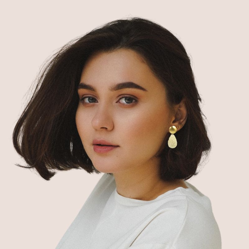 Ohrring Lucy elfenbein