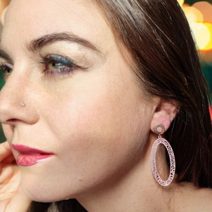 Ohrring Leandra rosa