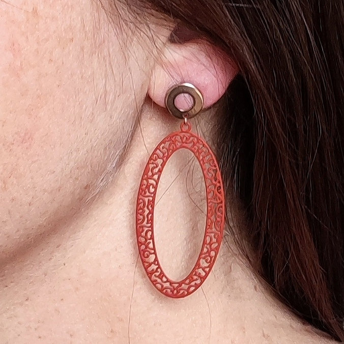 Ohrring Leandra Ocker