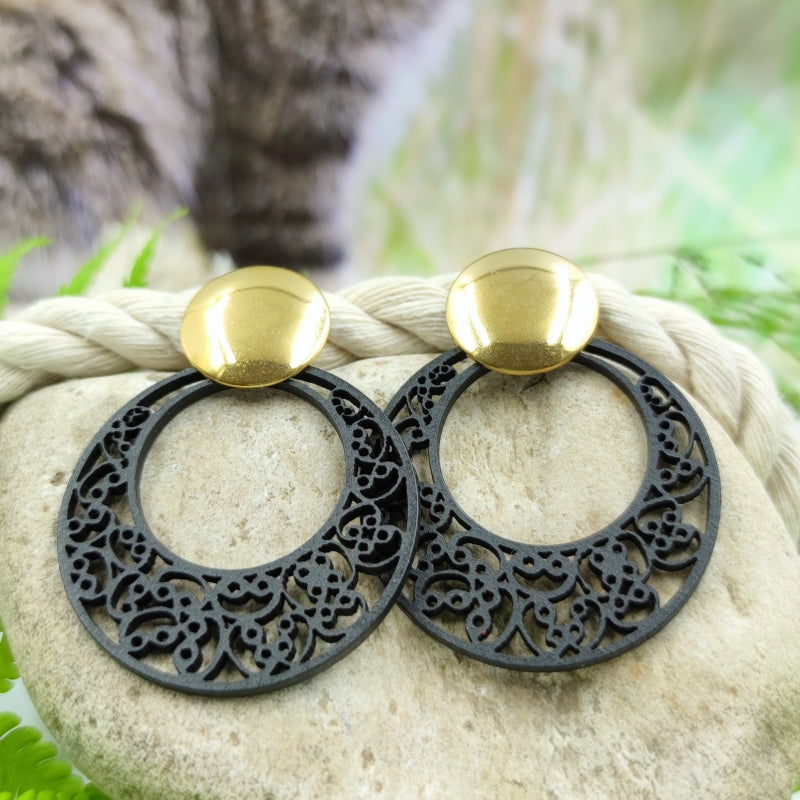 Ohrring Luna Schwarz