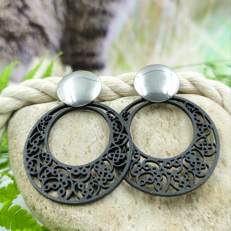 Ohrring Luna Schwarz