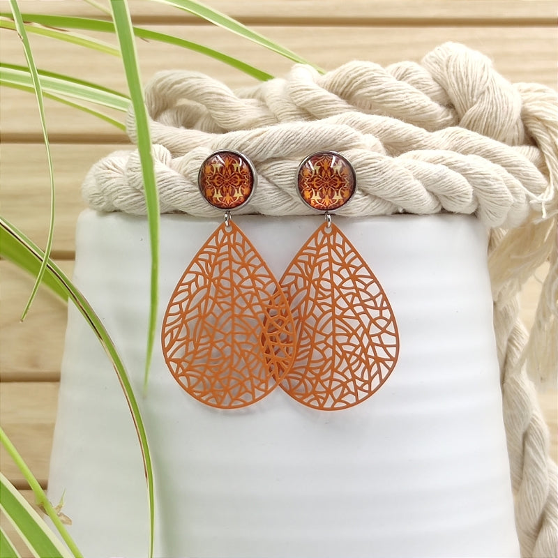 Ohrring Anika orange