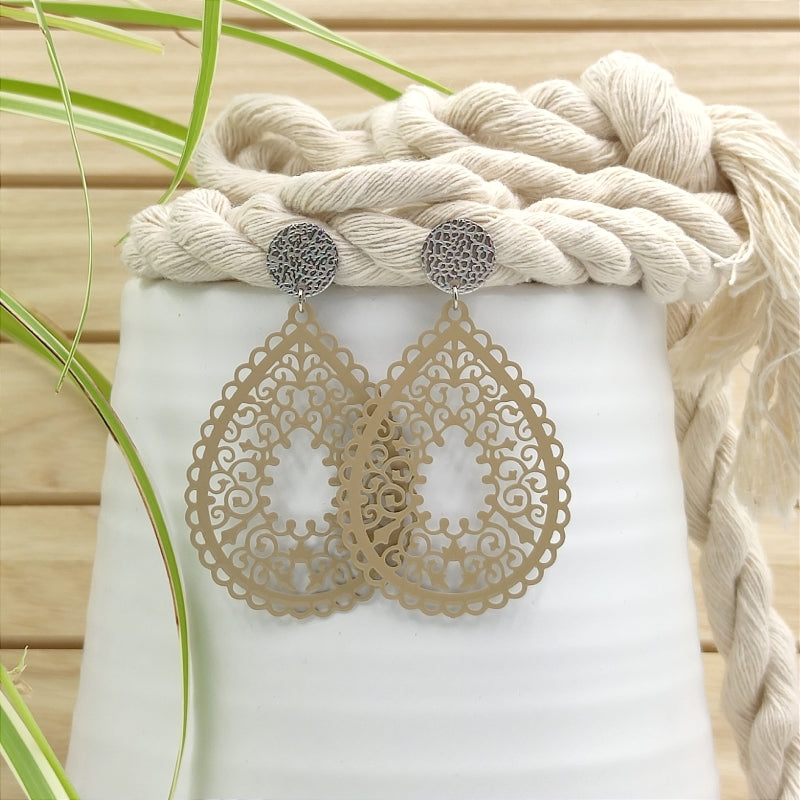 Ohrring Elena nude / beige