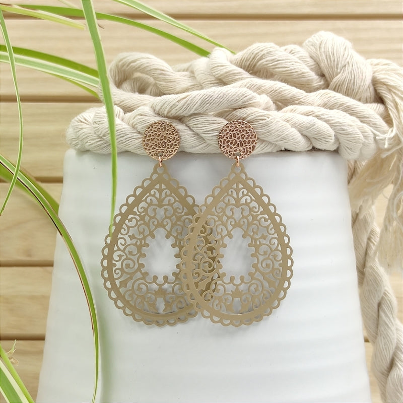 Ohrring Elena nude / beige