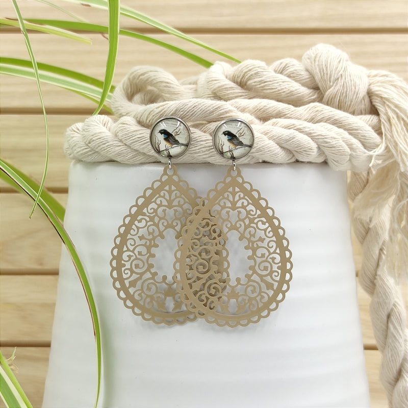 Ohrring Elena nude / beige