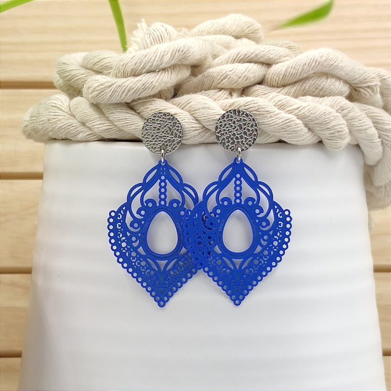 Ohrring Hera blau