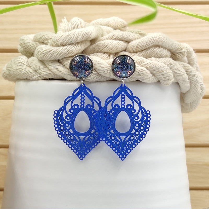 Ohrring Hera blau