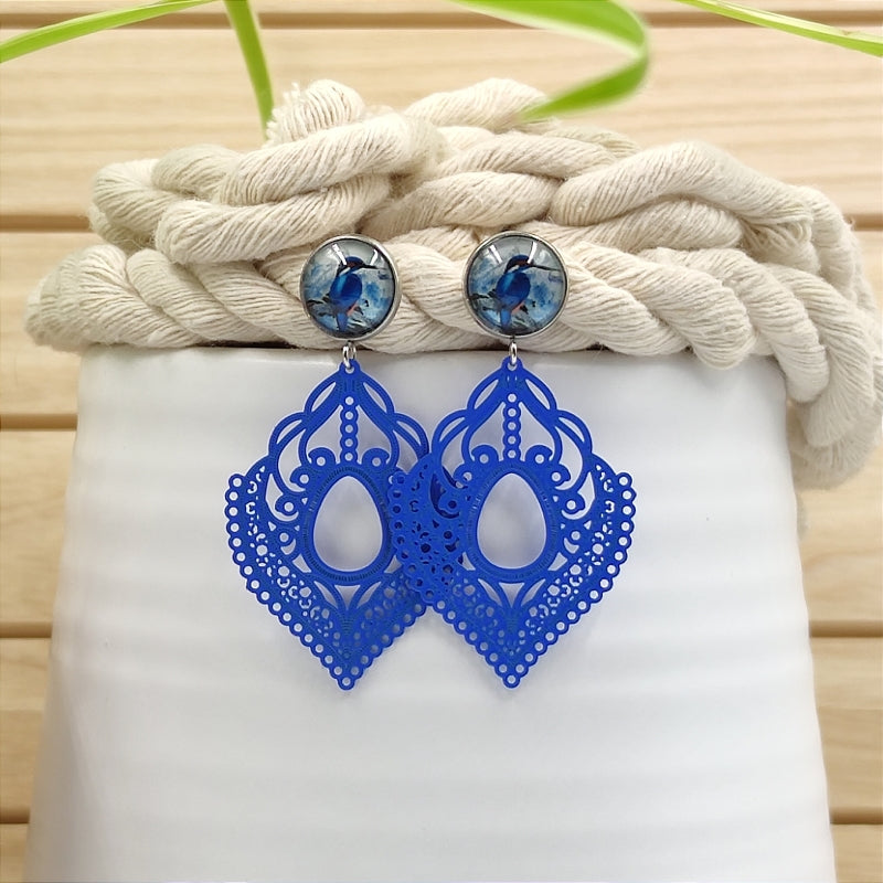 Ohrring Hera blau