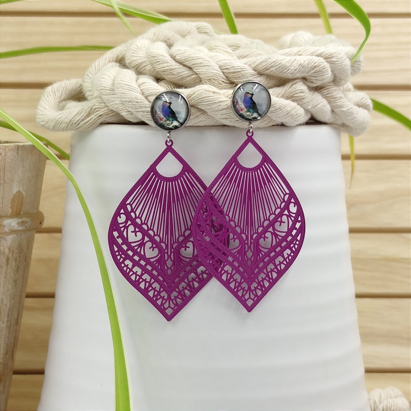 Ohrring Laila Maulbeere Pink