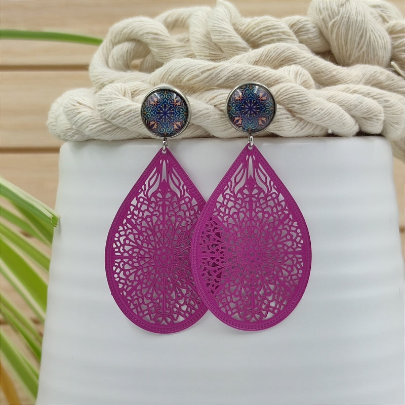 Ohrring Mila Maulbeere Pink