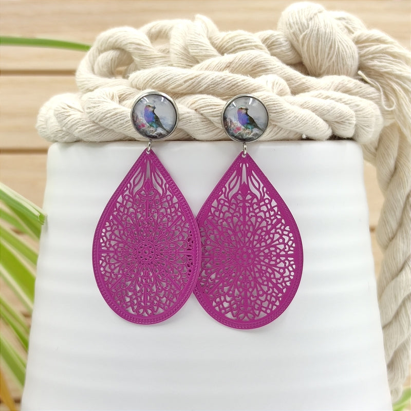 Ohrring Mila Maulbeere Pink