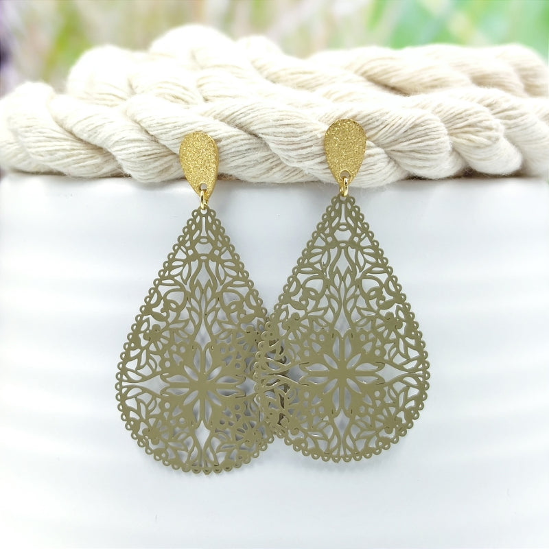 Sophia Ohrring Schlamm Edelstahl – steht jedem Gesicht, perfekt als Geschenk, LeFah design