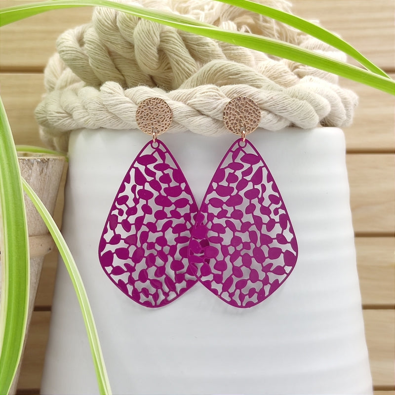Ohrring Amber Fuchsia - Pink
