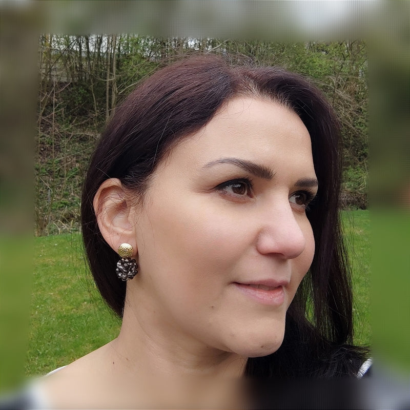 Ohrring Luisa weiß