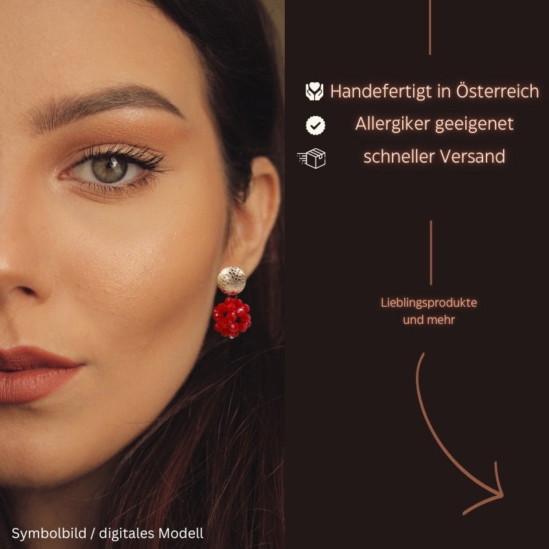 Ohrring Luisa rot